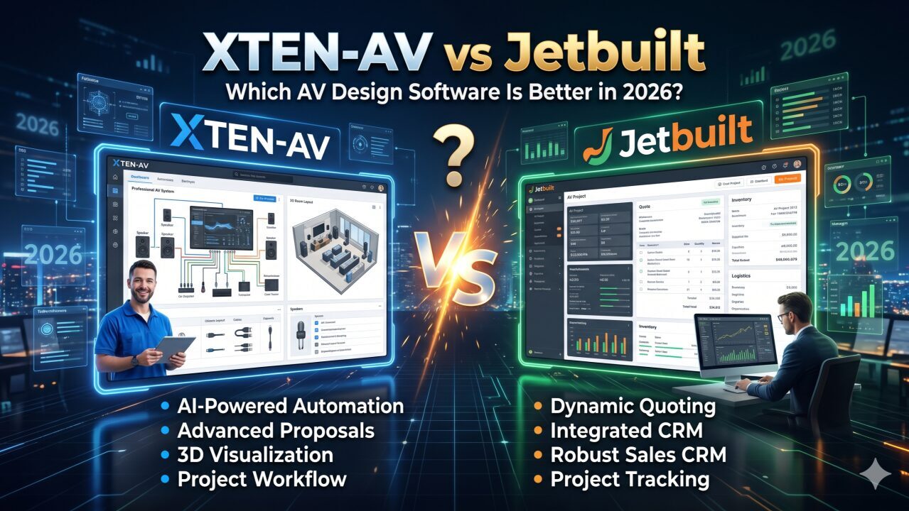 XTEN-AV vs Jetbuilt: Which AV Design Software Is Better in 2026?