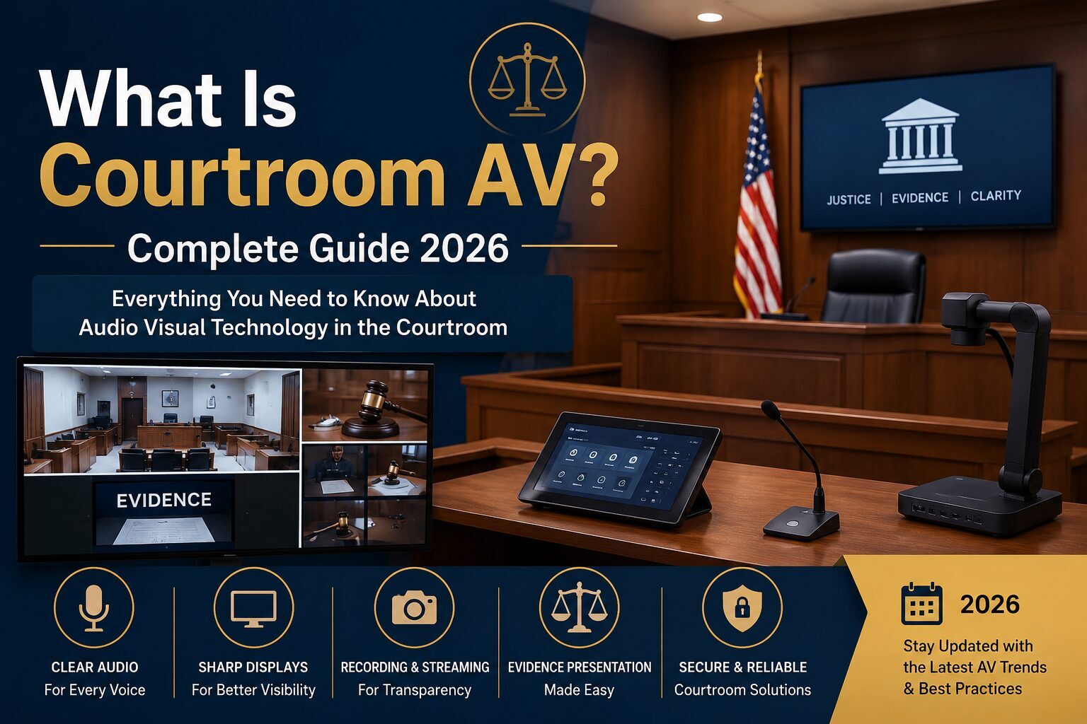 What Is Courtroom AV? Complete Guide 2026