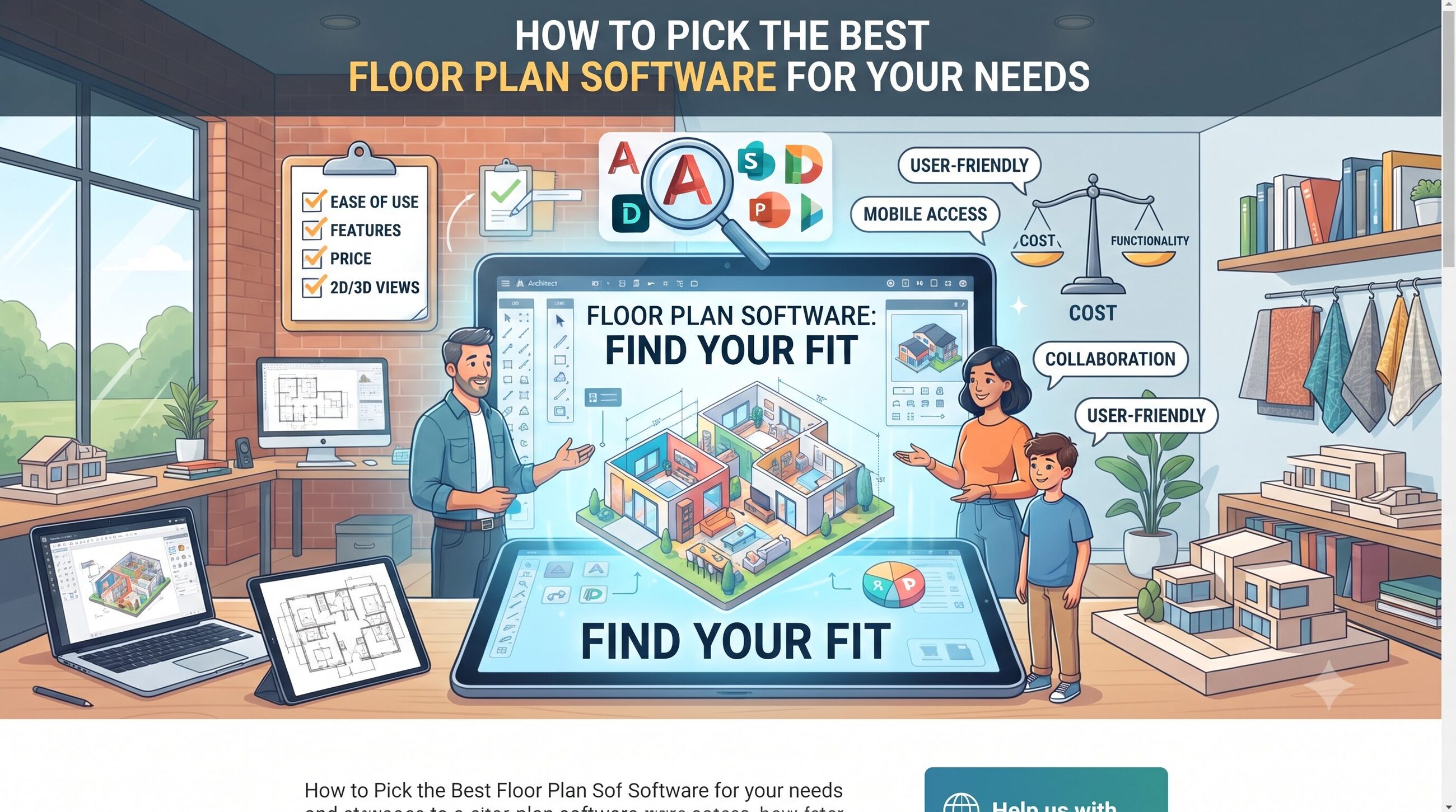 How to pick the best floor plan software for your needs