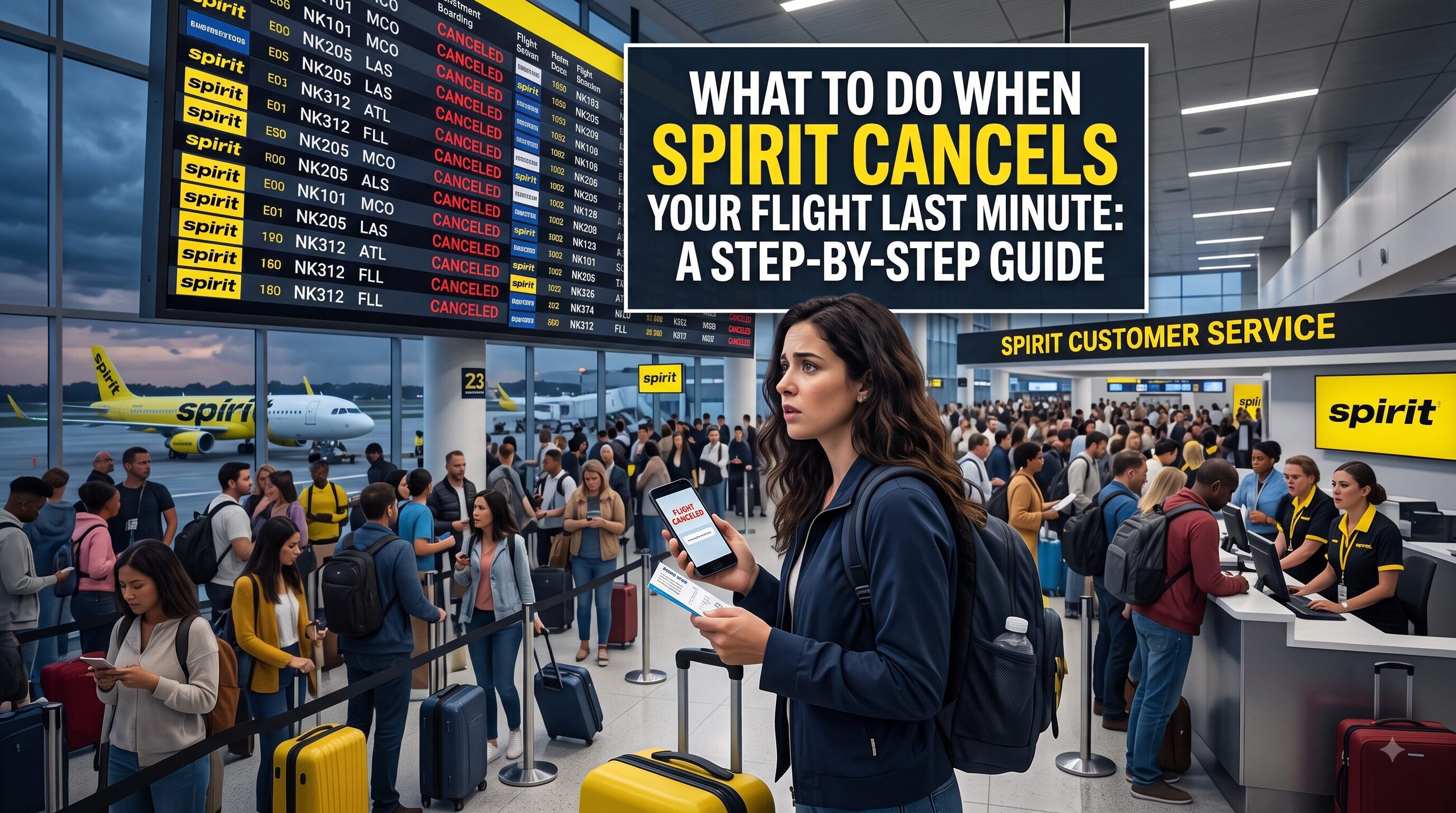 What to Do When Spirit Cancels Your Flight Last Minute: A Step-by-Step Guide