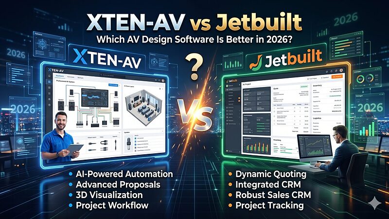 XTEN-AV vs Jetbuilt: Which AV Design Software Is Better in 2026?