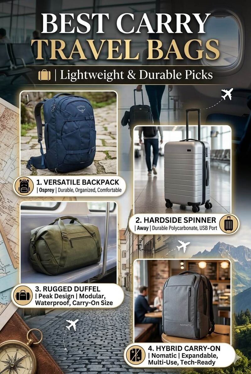 Carry Travel Bags: Types, Sizes, Features & Complete Buying Guide